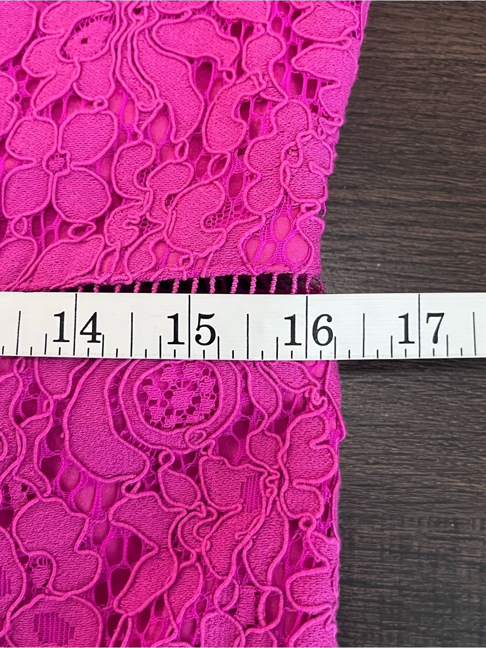 BARDOT Lace Sheath Cocktail Dress In Magenta Pink 10/Large - Picture 6 of 9